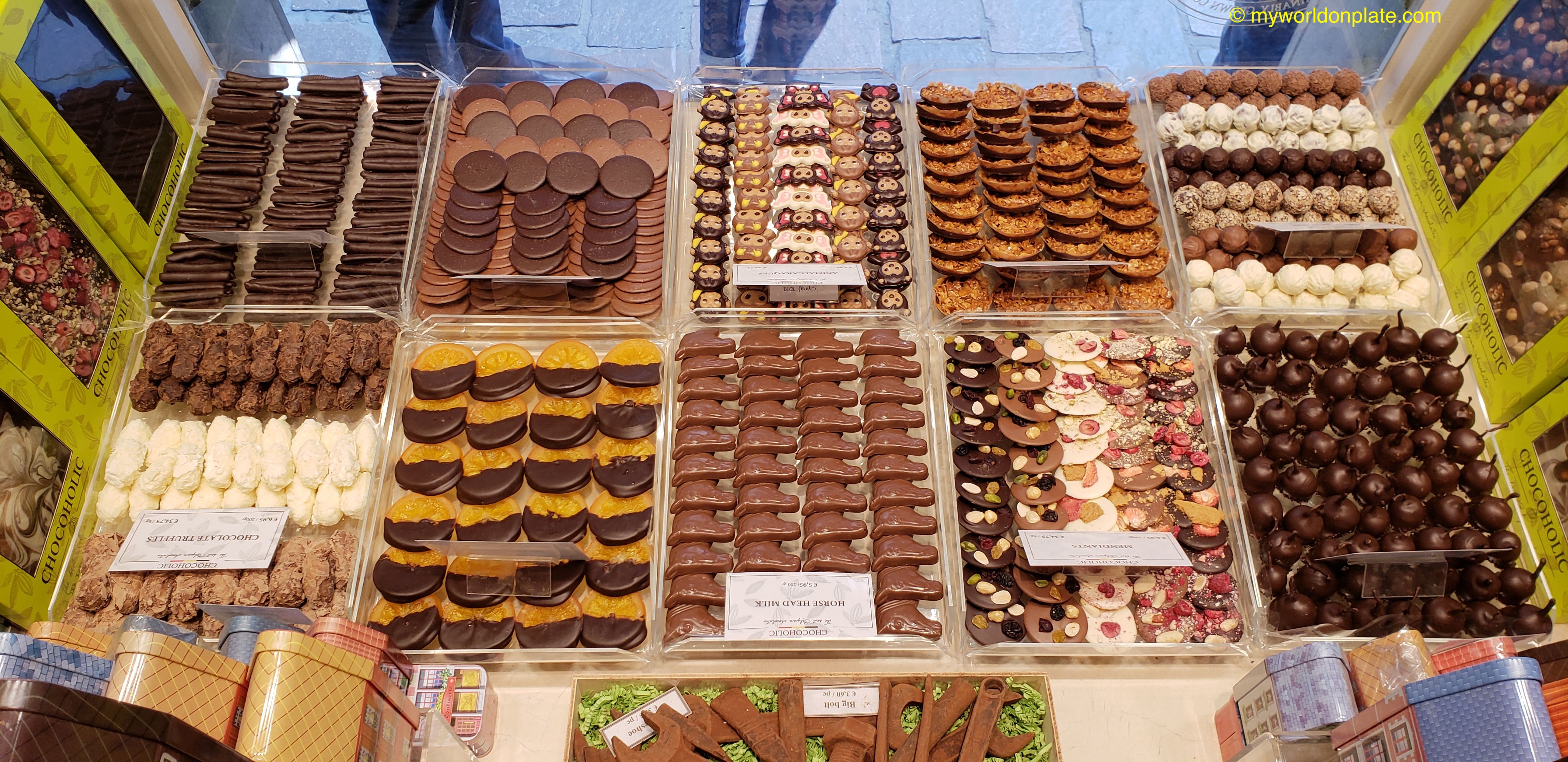 Chocolates In Various Flavors