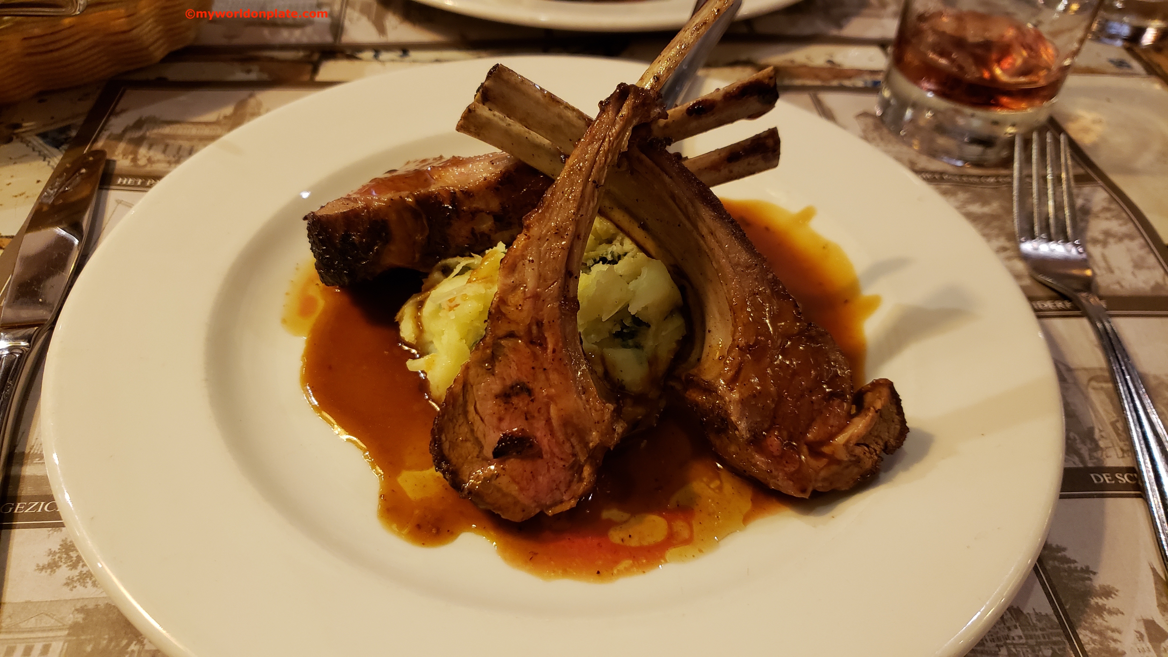 Rack Of Lamb With White Cabbage