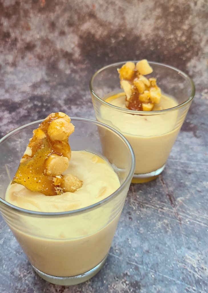 Butterscotch Pudding With Praline